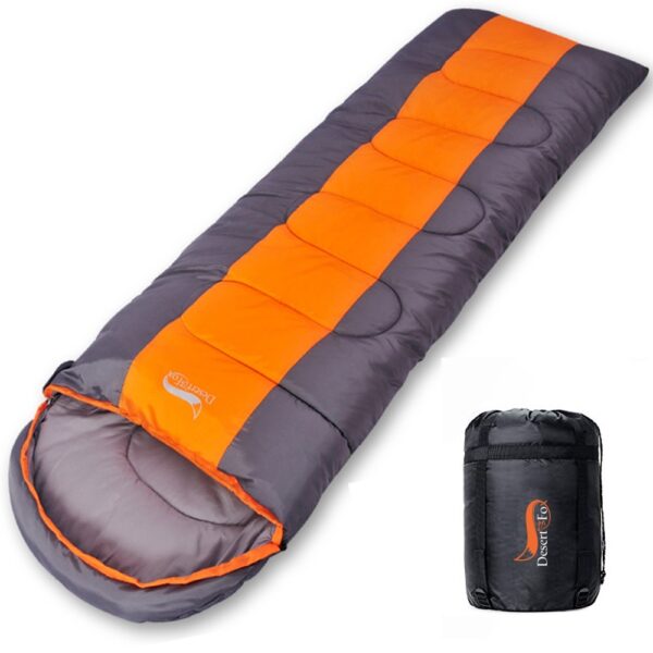 Camping Sleeping Bag Lightweight Warm & Cold Envelope Backpacking Sleeping Bag For Outdoor Traveling Hiking (Filling:100% cotton) - Image 3