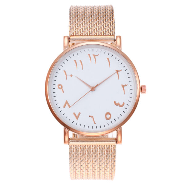Fashion Creative Quartz Watches Couple Watches Digital Mesh Band Watches - Image 10