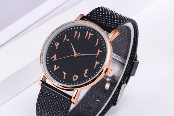 Fashion Creative Quartz Watches Couple Watches Digital Mesh Band Watches - Image 8
