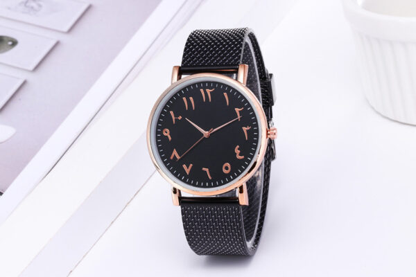 Fashion Creative Quartz Watches Couple Watches Digital Mesh Band Watches - Image 7