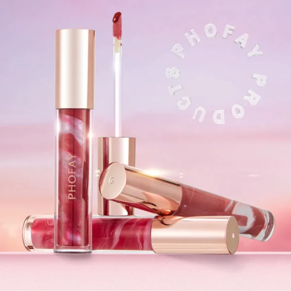 PHOFAY Rose Blooming Hydrating Lip Gloss - Image 6