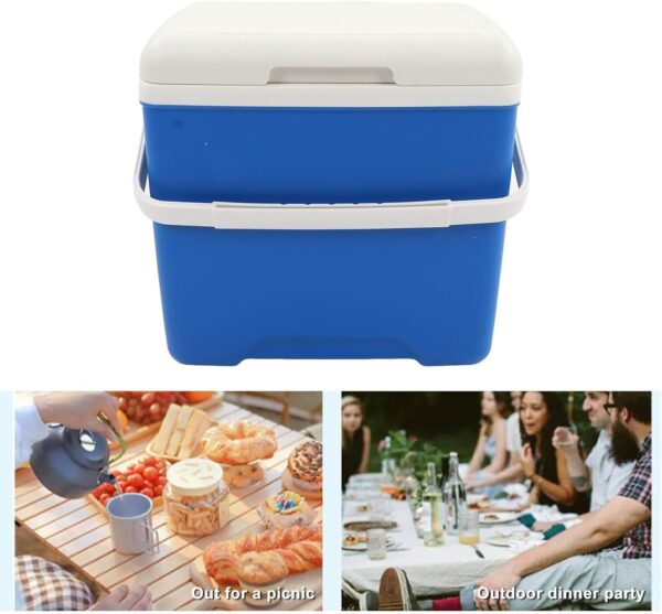 13.8L Insulated Portable Cooler, Ice Retention Hard Cooler, Keeps Ice Up To 76 Hours, Ice Chest Lunch Box With Heavy Duty Handle For Picnic Camping Fishing - Image 4
