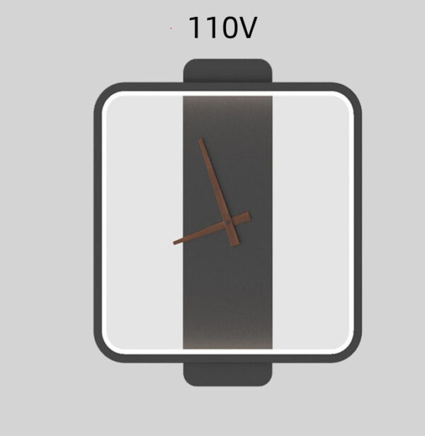 Nordic Wall Lamp Bedroom Bedside Lamp Clock Modeling Lamp - Image 8