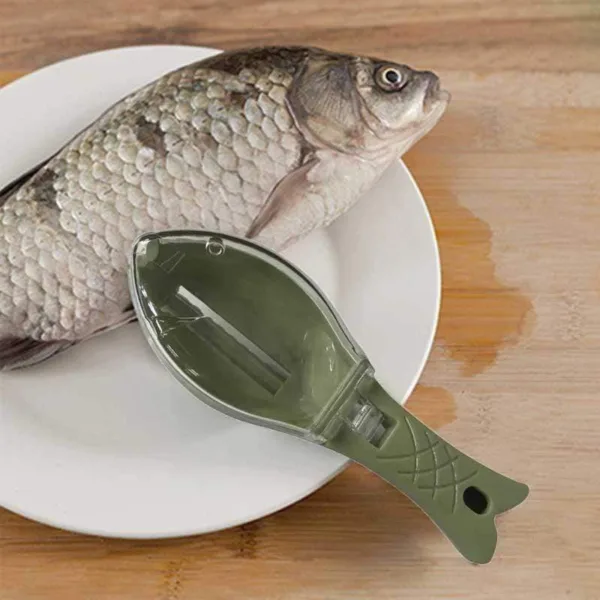 Fish Skin Brush Scraping Fish Scale Brush Grater Quick Disassembly Fish Knife Cleaning Peeling Skin Scraper Scraper Fish Scaler Kitchen Tools - Image 5
