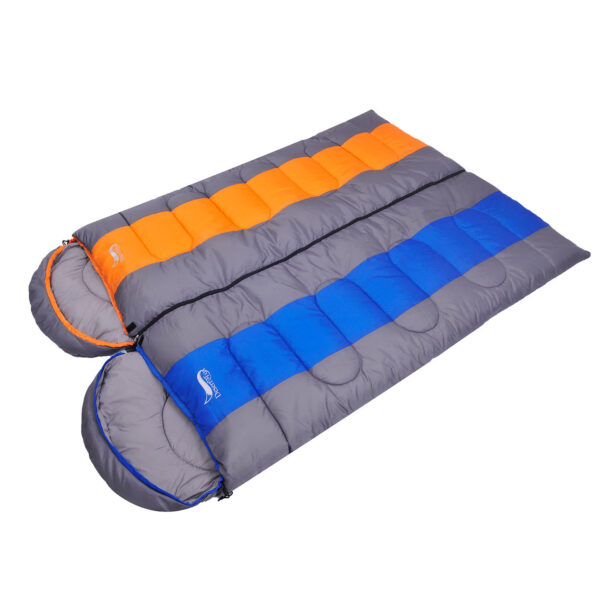 Camping Sleeping Bag Lightweight Warm & Cold Envelope Backpacking Sleeping Bag For Outdoor Traveling Hiking (Filling:100% cotton) - Image 6