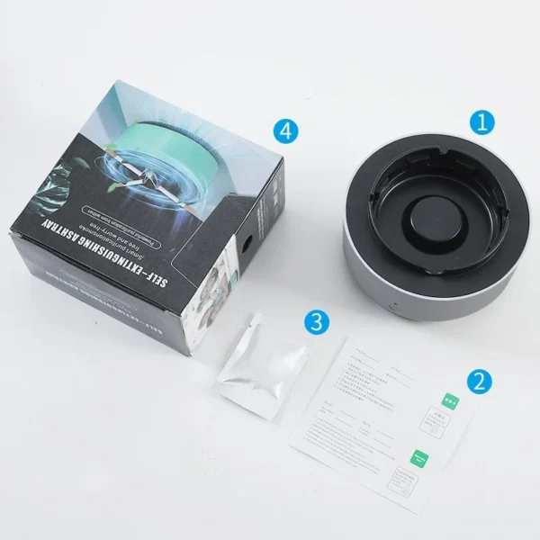 Smoke Removal Air Purification Ashtray Anion Purification Practical Automatic Purifier Ashtray Portable Gadgets For Car Ashtray - Image 7
