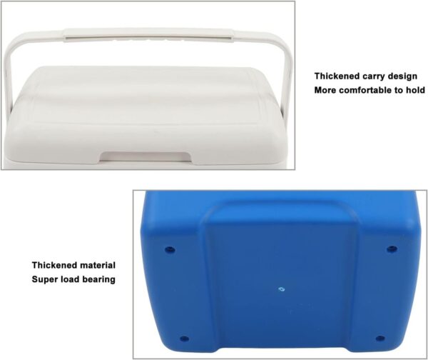 13.8L Insulated Portable Cooler, Ice Retention Hard Cooler, Keeps Ice Up To 76 Hours, Ice Chest Lunch Box With Heavy Duty Handle For Picnic Camping Fishing - Image 6