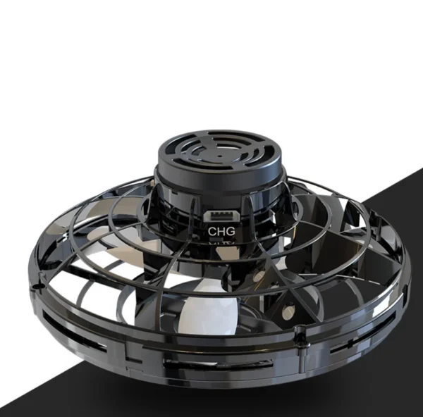 Mini Fingertip Gyro Interactive Decompression Toy Drone LED UFO Type Flying Helicopter Spinner Toy Kids - Image 6