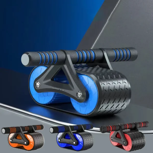 Double Wheel Abdominal Exerciser Women Men Automatic Rebound Ab Wheel Roller Waist Trainer Gym Sports Home Exercise Devices - Image 3