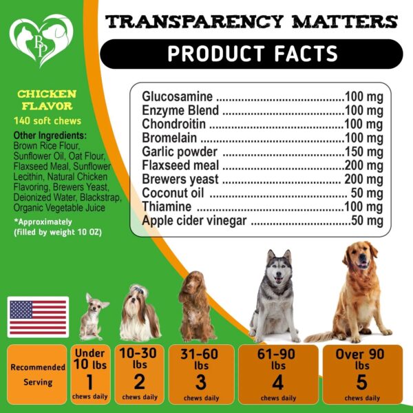 Flea And Tick Prevention Chewable Pills For Dogs Revolution Oral Flea Treatment For Pets & Complex Multivitamin Natural Pest Control Defense Chews Small Tablets 10 Oz - Image 6