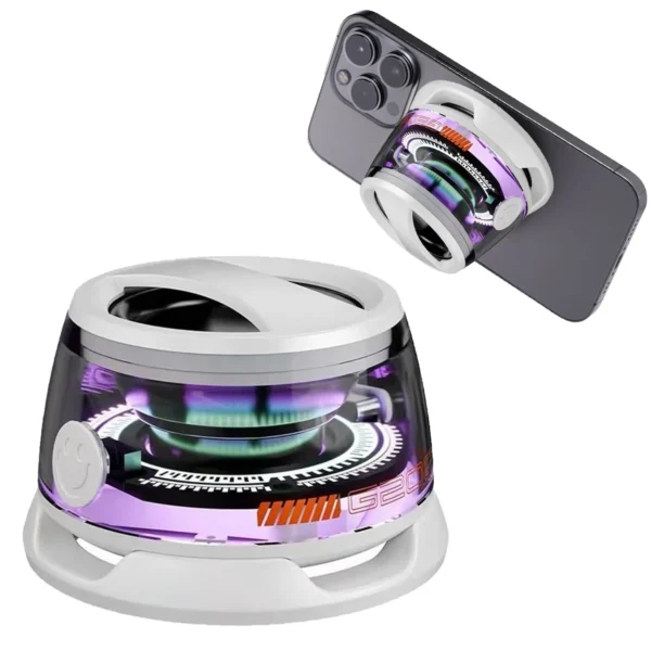 Portable Bluetooth Speaker G200 RGB Lighting Speaker BT5.3 Mini Sound Box 7 Hours Playback Magnetic Phone Holder - Image 6