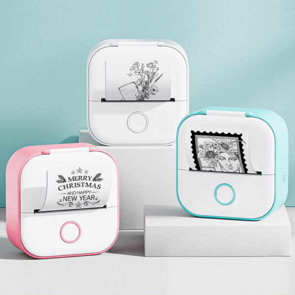 Portable Mini Thermal Label Printer Home Photo Printer Student Wrong Question Printer Bluetooth-compatible Mini Label Printer Price Tag - Image 7
